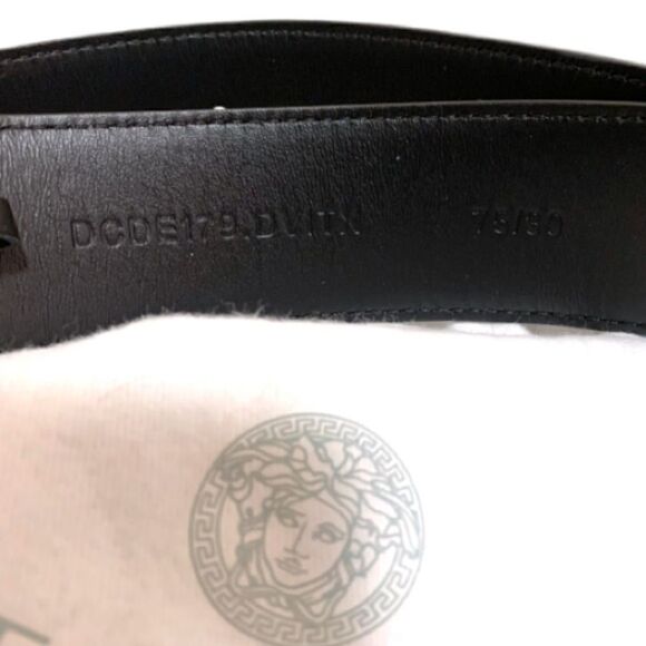 VERSACE Brushed Gold Medusa Head Buckle Belt - Picture 8 of 8